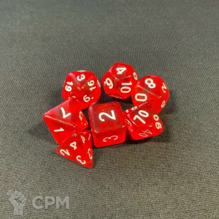 Описание картинки Кубики для ролевых игр (прозрачные) от Барахолка Баллиоза по цене 400руб | Свободный Рынок Миниатюр - СРМ