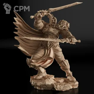 Описание картинки Varian Wrynn Фигурка (World of Warcraft) от GAS3TXD  по цене 4 100руб | Свободный Рынок Миниатюр - СРМ
