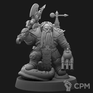 Описание картинки Kharadron Admiral/Drekki Flynt Proxy от Barduck Miniatures по цене 285руб | Свободный Рынок Миниатюр - СРМ