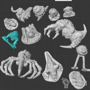 Описание картинки Tyranid Squig Swarm от White Rhino по цене 399руб | Свободный Рынок Миниатюр - СРМ