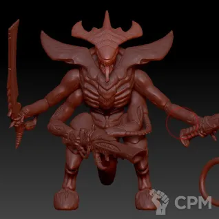 Описание картинки Tyranid Warrior / Tyranid Prime от MrMetalHorror по цене 350руб | Свободный Рынок Миниатюр - СРМ