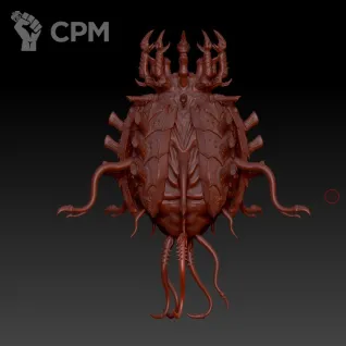 Описание картинки Tyrannocyte от MrMetalHorror по цене 2 200руб | Свободный Рынок Миниатюр - СРМ