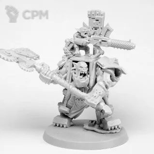 Описание картинки Warboss in mega armour от Oi!-Factory по цене 935руб | Свободный Рынок Миниатюр - СРМ