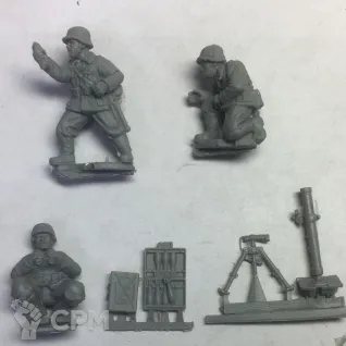 Описание картинки German Veteran Infantry Medium Mortar Team от  по цене 600руб | Свободный Рынок Миниатюр - СРМ