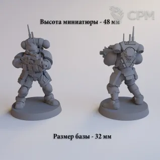 Описание картинки Набор миниатюр Warhammer 40000 Adeptus Astartes Infiltrator Squad / Космодесант:Отряд Инфи от Лавка Приключенца по цене 499руб | Свободный Рынок Миниатюр - СРМ