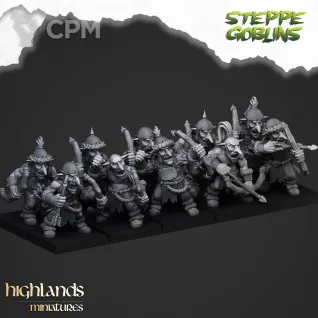 Описание картинки Steppe Goblin with bows от 3DPrintClub по цене 77руб | Свободный Рынок Миниатюр - СРМ