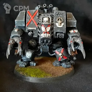 Описание картинки Death Company Dreadnought от Superguns по цене 2 400руб | Свободный Рынок Миниатюр - СРМ