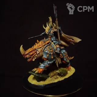 Описание картинки Лорд хаоса на каркодраке / Chaos Lord on Karkadrak от imkvazit по цене 2 500руб | Свободный Рынок Миниатюр - СРМ