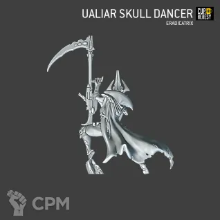 Описание картинки Ualiar Skull Dancer Eradicatrix от Cup of Heresy по цене 265руб | Свободный Рынок Миниатюр - СРМ