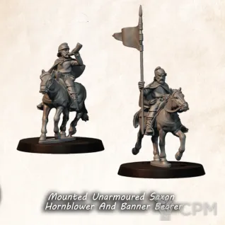Описание картинки Mounted Unarmoured Saxon banner and HB от Manufactorum76 по цене 500руб | Свободный Рынок Миниатюр - СРМ