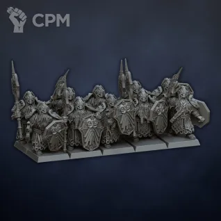 Описание картинки Dwarf Throne Guard от Barduck Miniatures по цене 1 738руб | Свободный Рынок Миниатюр - СРМ