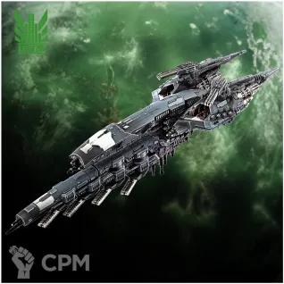 Описание картинки UCM Atlantis Battlecruiser  (Эксклюзивная модель) от Wotiao по цене 5 990руб | Свободный Рынок Миниатюр - СРМ