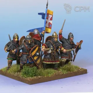 Описание картинки Victrix Norman Infantry, Норманская пехота от Base 28 по цене 5 250руб | Свободный Рынок Миниатюр - СРМ
