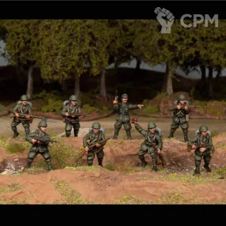 Описание картинки Italian Infantry от Base 28 по цене 3 781руб | Свободный Рынок Миниатюр - СРМ