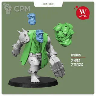 Описание картинки Franky-Ork and Gobbo-Brain от Артель W по цене 1 550руб | Свободный Рынок Миниатюр - СРМ