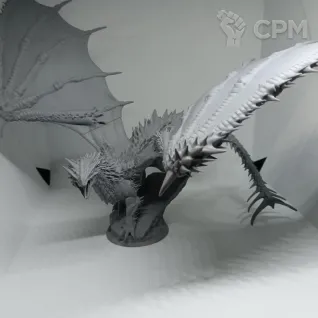 Описание картинки Молодой красный дракон от Орки с наГорки по цене 1 700руб | Свободный Рынок Миниатюр - СРМ