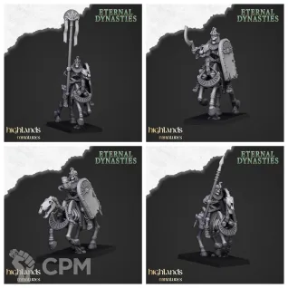 Описание картинки Ancient Skeletal Cavalry with Spears от 3DPrintClub по цене 220руб | Свободный Рынок Миниатюр - СРМ