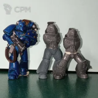Описание картинки Grey Knights - Modern Marines Legs (x5) от 3Д печать миниатюр по цене 247руб | Свободный Рынок Миниатюр - СРМ