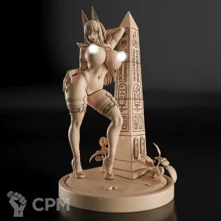 Описание картинки Egyptian Girl Anubis Фигурка от GAS3TXD  по цене 3 900руб | Свободный Рынок Миниатюр - СРМ