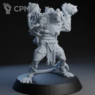 Описание картинки Blood Bowl - TECHRATS RATMEN TEAM от 3Д печать миниатюр по цене 3 522руб | Свободный Рынок Миниатюр - СРМ