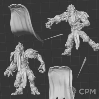 Описание картинки Protoss Dark Templars \ Zeratul от White Blackjack по цене 399руб | Свободный Рынок Миниатюр - СРМ
