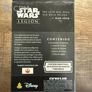 Описание картинки Star Wars Legion - Ewok warriros (на испанском) от Mini Wargame по цене 3 950руб | Свободный Рынок Миниатюр - СРМ