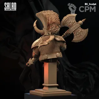 Описание картинки Ungrim Ironfist (Bust) от Naggaroth Night по цене 2 000руб | Свободный Рынок Миниатюр - СРМ