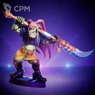 Описание картинки ORC-Pop Huntaz от Manufactorum76 по цене 900руб | Свободный Рынок Миниатюр - СРМ