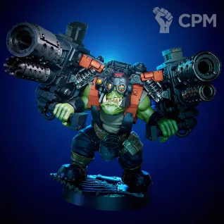 Описание картинки Double Gunnaz от Manufactorum76 по цене 825руб | Свободный Рынок Миниатюр - СРМ
