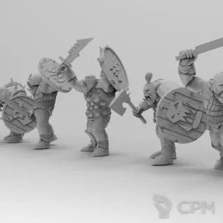 Описание картинки Da Boyz with shield's от Zakat-3D по цене 150руб | Свободный Рынок Миниатюр - СРМ