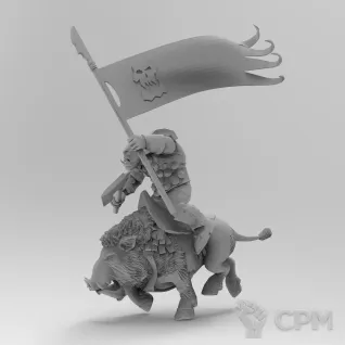 Описание картинки Boar Boyz with Bunner от Zakat-3D по цене 275руб | Свободный Рынок Миниатюр - СРМ