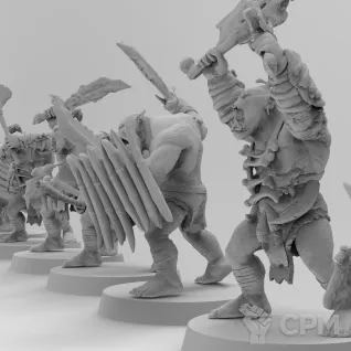 Описание картинки Savage Orruks with Shield's / Axe's от Zakat-3D по цене 150руб | Свободный Рынок Миниатюр - СРМ