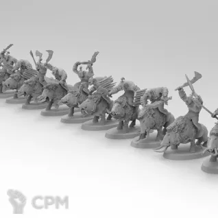 Описание картинки Savage Boar Orruks от Zakat-3D по цене 250руб | Свободный Рынок Миниатюр - СРМ