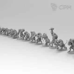 Описание картинки Rat Ogres от Zakat-3D по цене 600руб | Свободный Рынок Миниатюр - СРМ