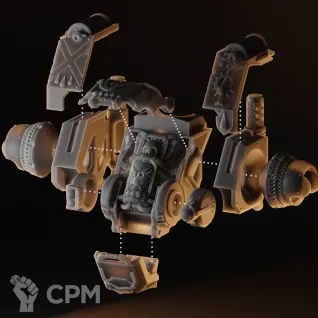 Описание картинки Death Company Dreadnought от Studio Cockatoo по цене 1 980руб | Свободный Рынок Миниатюр - СРМ