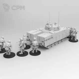 Описание картинки Отделение пехоты ВС РФ от AQUILA по цене 300руб | Свободный Рынок Миниатюр - СРМ