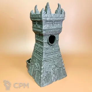 Описание картинки Башня для кидания кубиков "Башня Некромансера от Миниатюры и фигурки по цене 1 955руб | Свободный Рынок Миниатюр - СРМ