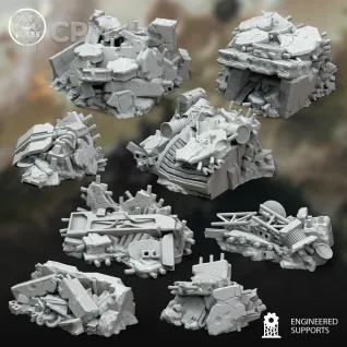 Описание картинки Urban - Medium Terrain от PocketSized Prints по цене 3 000руб | Свободный Рынок Миниатюр - СРМ