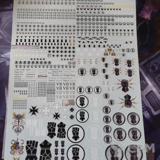 Описание картинки Imperial fist transfer sheet (2шт) от firon по цене 7 900руб | Свободный Рынок Миниатюр - СРМ