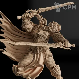 Описание картинки Varian Wrynn Фигурка (World of Warcraft) от GAS3TXD  по цене 4 100руб | Свободный Рынок Миниатюр - СРМ