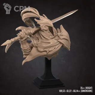 Описание картинки АРТОРИАС бюст (Dark Souls) путник бездны от Mind Mash print  по цене 1 090руб | Свободный Рынок Миниатюр - СРМ