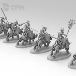 Описание картинки Bloodcrushers of Khorne от 3Д печать миниатюр по цене 666руб | Свободный Рынок Миниатюр - СРМ