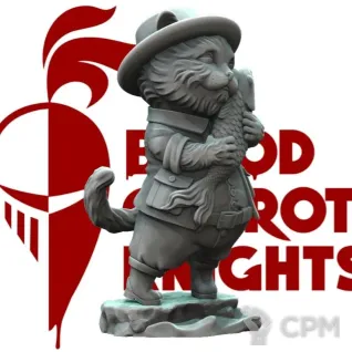 Описание картинки Удачный улов! | Коллекционная фигурка 70 мм от Blood Carrot Knights по цене 1 100руб | Свободный Рынок Миниатюр - СРМ