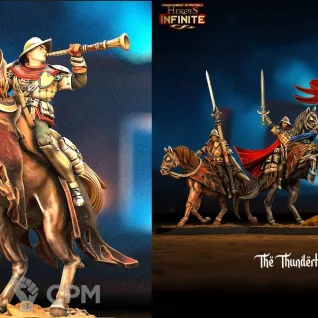 Описание картинки Bretonnia Thunderhoof Brigade от Barduck Miniatures по цене 2 190руб | Свободный Рынок Миниатюр - СРМ