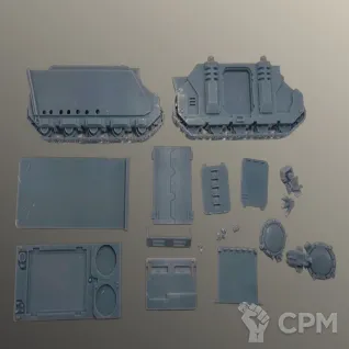 Описание картинки Носорог Космодесанта Хаоса | Chaos Rhino от W1L50n по цене 1 600руб | Свободный Рынок Миниатюр - СРМ