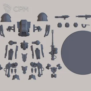 Описание картинки Armiger Helverin / Армигер Хелверин / Warhammer 40000 (Вархаммер 40000) / Imperial knights от Лавка Приключенца по цене 499руб | Свободный Рынок Миниатюр - СРМ