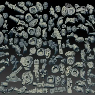Описание картинки XV26 Stealth Battlesuits Kill Team (Scan) от AxeL's Forge по цене 1 050руб | Свободный Рынок Миниатюр - СРМ