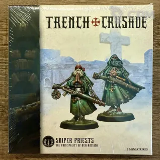 Описание картинки Trench Crusade Sniper Priests (предзаказ) от Mini Wargame по цене 2 950руб | Свободный Рынок Миниатюр - СРМ