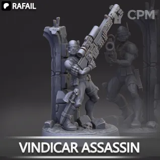 Описание картинки Vindicare Assassin от Naggaroth Night по цене 500руб | Свободный Рынок Миниатюр - СРМ