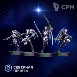 Описание картинки Жрицы кровавой бури (Bloodstorm Vestals) от Северная печать по цене 150руб | Свободный Рынок Миниатюр - СРМ